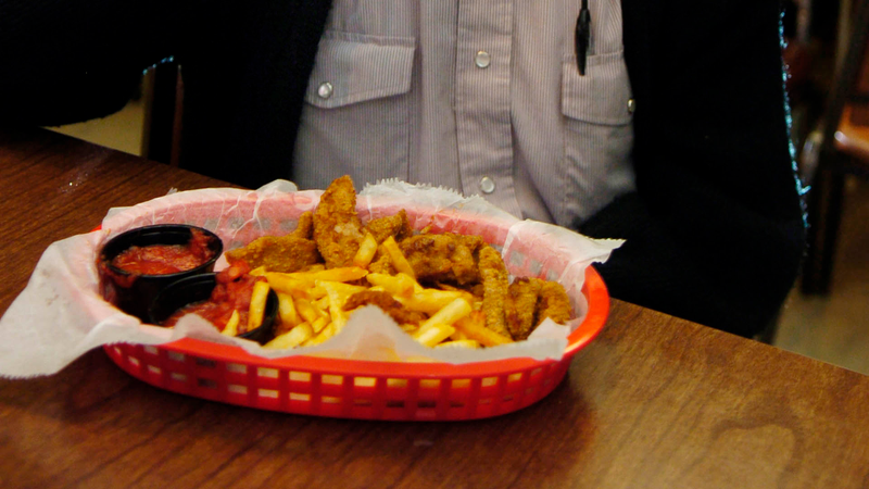 Rocky Mountain oysters served at Bruce’s Bar & Restaurant in Severance, Colorado